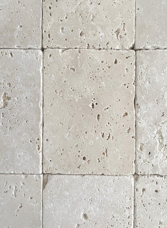 Marble Object Beige 4'' X 4'' Travertine Stone Coaster Each Piece Unique Natural Stone Drink Spills Coasters Tumbled Stone Set of 4 / Home Decor/Wedding Gift - Image 2